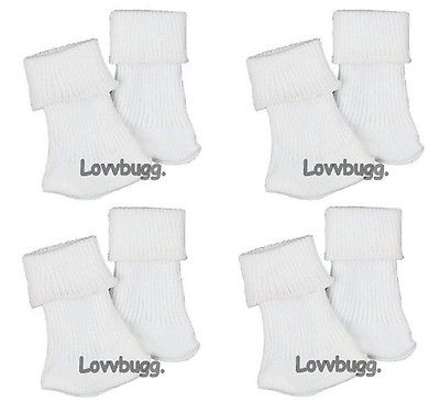 Details about   Socks White for 18 in American Girl Doll Clothes Accessory