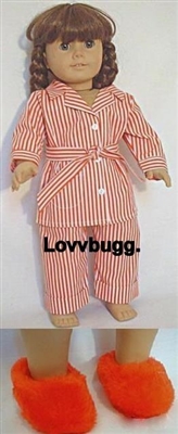 Molly's Red Striped Pajamas 18 Doll Clothes for American Girl Dolls